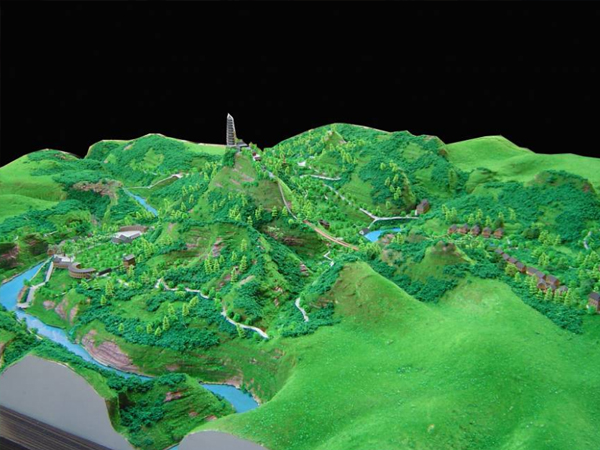 景區(qū)地形地貌沙盤模型圖